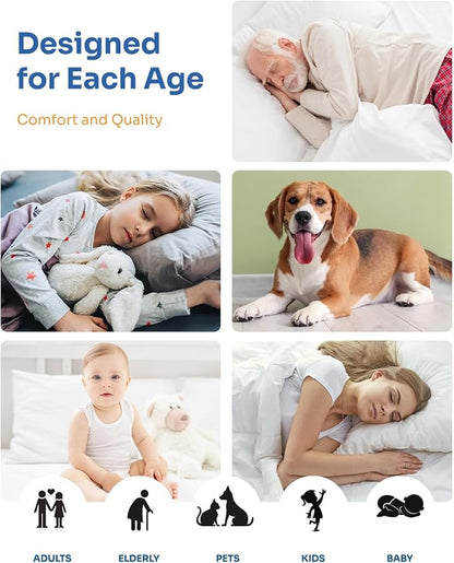 Washable Bed Pads 34" x 36" - 4 Pack, Grey, Waterproof Bed Pads for Incontinence, Bed Wetting Pads for Bed, Sofa, Floor, Resuable Underpads for Adults, Seniors, Pet