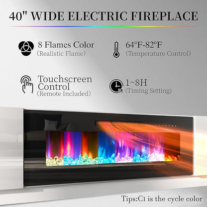 AMERLIFE Fireplace TV Stand