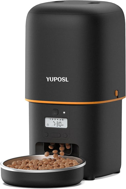 2025 Upgraded Automatic Cat Feeder - 4L Timed Auto Pet Feeder