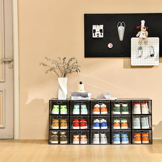 12 Pack Large Shoe Storage Box, Shoe Containers