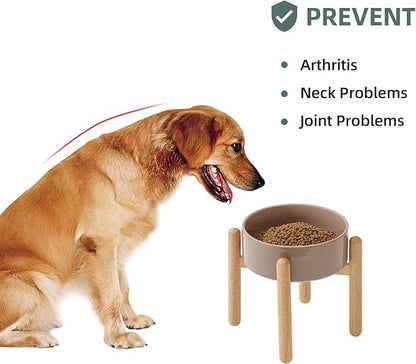 Ceramic 8.2inch Raised Dog Bowl