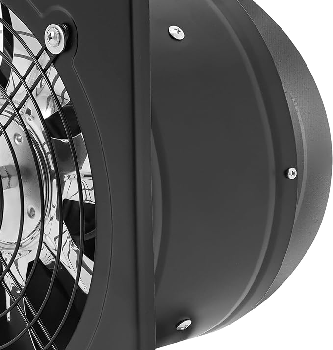 XUFOPLY 9.84 Inch Exhaust Fan, 110V 100W Wall Mounted Vent Fans 2600RPM Kitchen