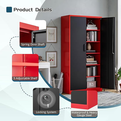 MIIIKO Metal Storage Cabinet