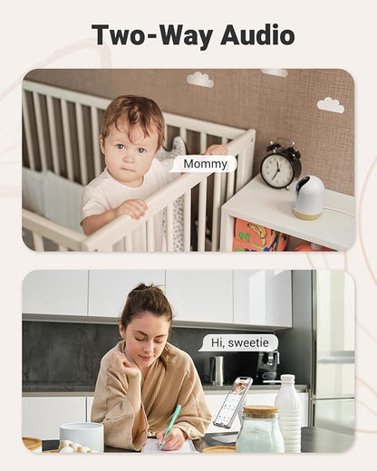 MUBVIEW 5G WiFi Indoor Security Camera No Subscription, Pet Camera