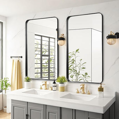Fabuday Bathroom Mirror with Black Frame