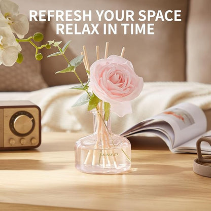 Reed Diffusers Set Rose Scent, Reed Diffuser