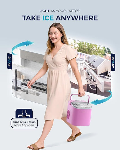 EUHOMY Countertop Ice Maker Machine