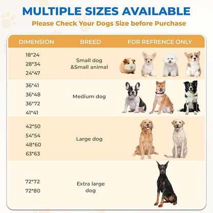 Fostanfly Washable Pee Pads for Dogs, 2 Pack Reusable Super Absorbent Potty Pads, Non-Slip and Leak-Proof 54"x54" for Whelping, Extra Large Potty Training Washable for Puppy