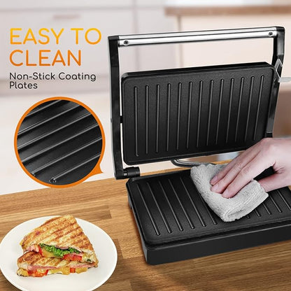 Panini Press Sandwich Maker, Aigostar 1000W Sandwich Press Grill