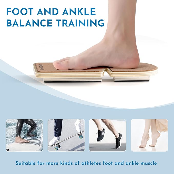 Ankle Balance Board Foot Strengthener Trainer, Single Leg Balance Board & Ankle
