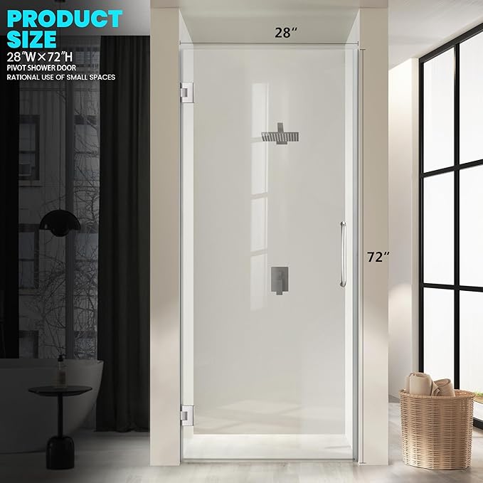 Bathroom Hinged Shower Door