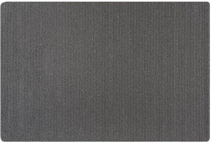 Non Slip Gray Solid Rubber Back Thing Landing Mat for Staircase 3x3 for Entryway, Rug for Bathroom, Stain Resistant Easy Cleaning Non Shedding Carpet Gray 3 x 3