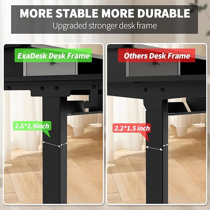 48 * 30 Inches Electric Standing Widened Desk Adjustable Height