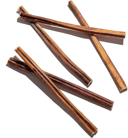 Wild Wolf 12-inch Angus Bully Sticks (1.5 Pounds) Healthy, All-Natural, Long-Lasting Dog Chew Bones - Low Odor - Mixed Thickness - Lab-Tested, Hand-Inspected and Packed with Love in The USA