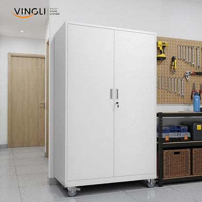 VINGLI Large Metal Storage Cabinet