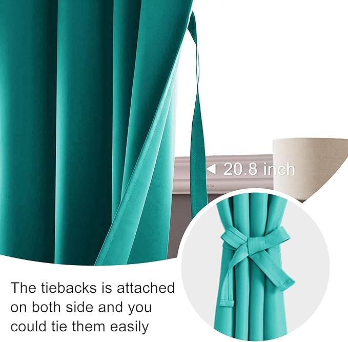 JIUZHEN Blackout Curtains for Bedroom