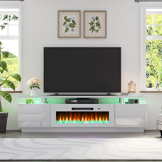 AMERLIFE Fireplace TV Stand