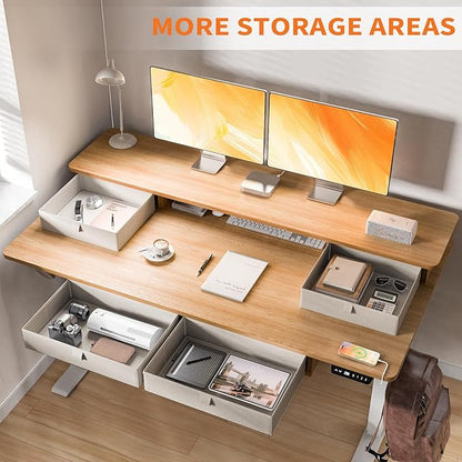 55 * 30 Inches Electric Standing Widened Desk Adjustable Height
