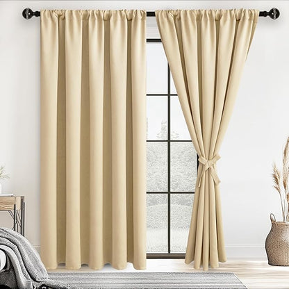 JIUZHEN Blackout Curtains for Bedroom