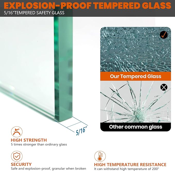 Bathroom Shower Glass Door 24 * 78"