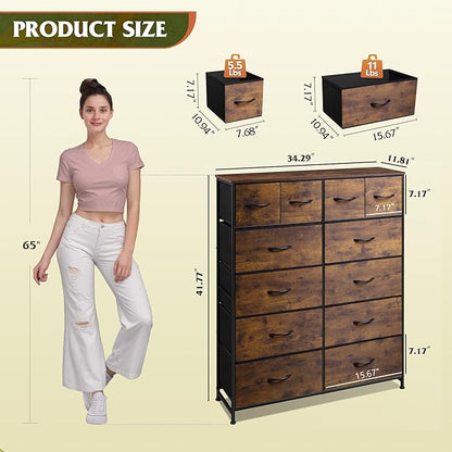 WLIVE Tall Dresser for Bedroom