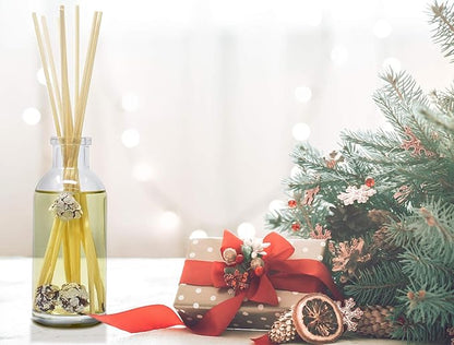 Urban Naturals Frosted Pinecones Holiday Scented Reed Diffuser Oil Gift Set |
