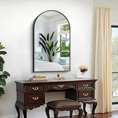 CIRCUMI Arched Wall Mirror, Metal Frame, Large Size