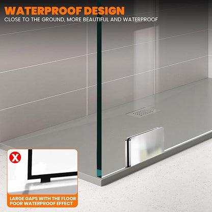 20.5" W×78.75" H Shower Glass Panel, Fixed Frameless Shower Screen