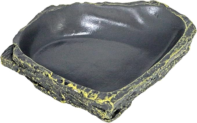 Reptile Feeding Dish Corner Bowl,Water Dish Food Bowl, Amphibians Tank and Little Critters Water Bowl, Reptile Feeding Terrarium Bowls for Bearded Dragon Lizard,Hermit Crab,Gecko,Tortoise,Frog