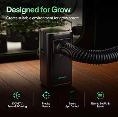 VIVOSUN AeroLush C08 Smart Air Conditioner, 4-in-1 Function,
