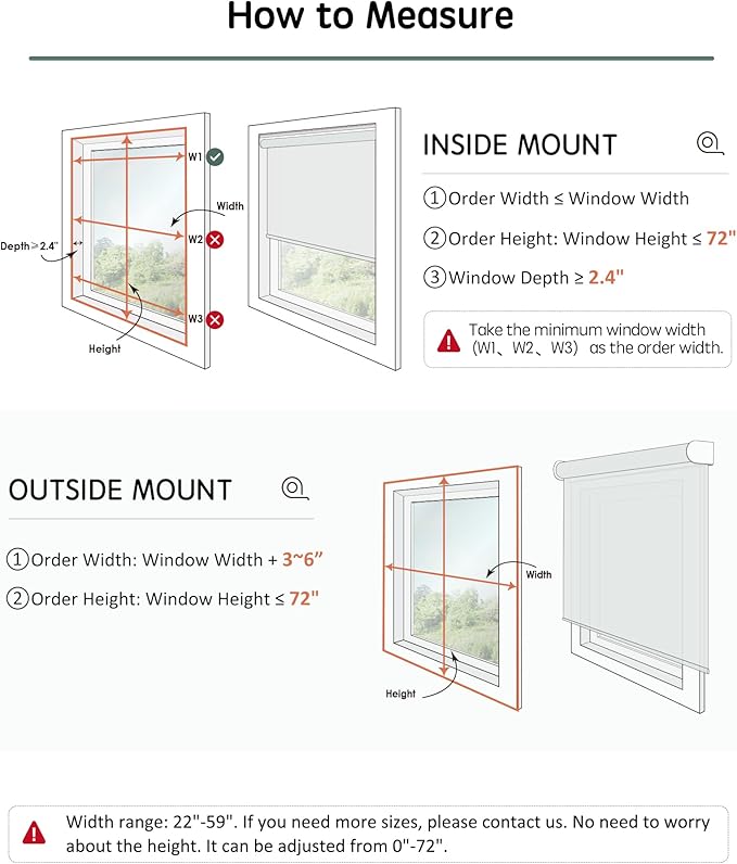 Yoolax Motorized Roller Shades, Smart Automation, Linen Beige, Remote Control