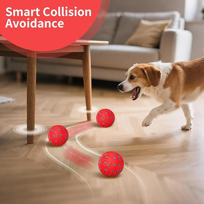 Smart Interactive Dog Toys, Activated Moving, Bouncing, Rotating Ball for Medium/Large Dogs, Motion-Activated Dog Ball to Keep Them Busy, IP54 Waterproof & E-TPU, Fun & Engaging Dog Gift