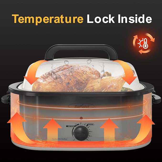 Sunvivi Roaster Oven, Electric Roaster Oven