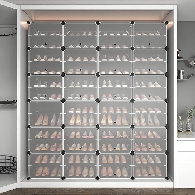 ROJASOP Shoe Storage Cabinet, 12-Tier Shoe Organizer 96 Pairs Extra Large