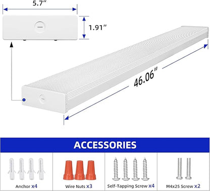 hykolity 4FT LED Wraparound Light, 4 Foot LED Wrap Light Fixture, Flush Mount