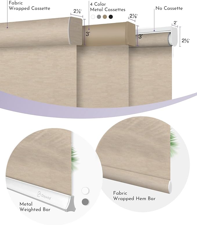 Graywind Motorized Light Filtering Shades Compatible