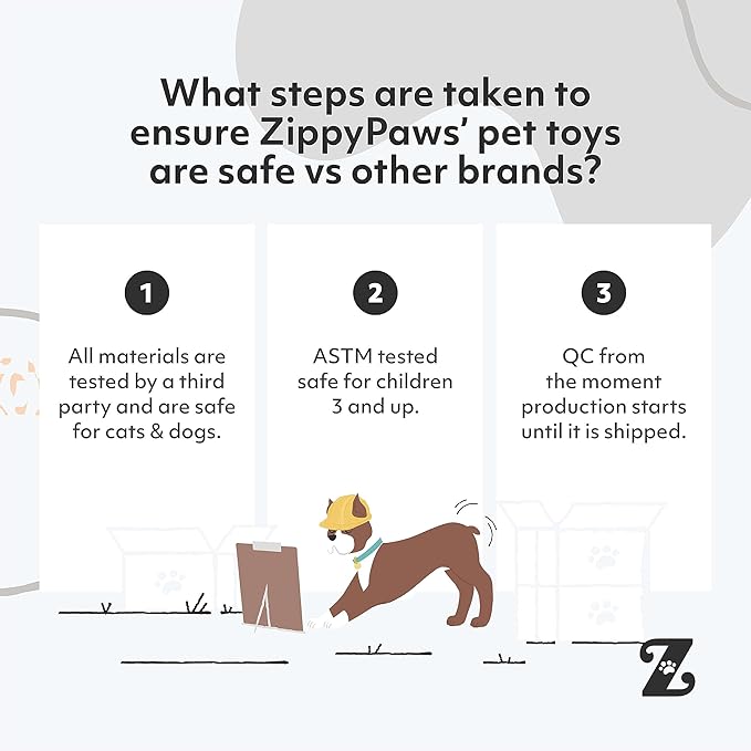 ZippyPaws RopeTugz - Durable Dog Pull Rope Toy, Interactive Tug of War for Large, Medium, & Small Dogs, Squeaky Pet Products to Keep Them Busy, Made with Heavy Duty Climbing Rope - Moose