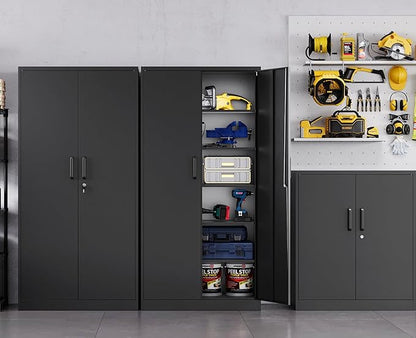 MIIIKO Black Garage Storage Cabinet