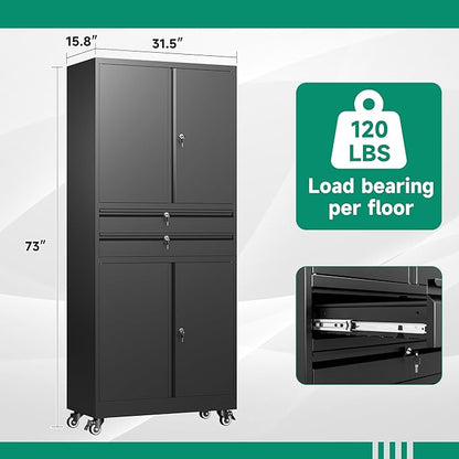 Letaya Metal Garage Storage Cabinet