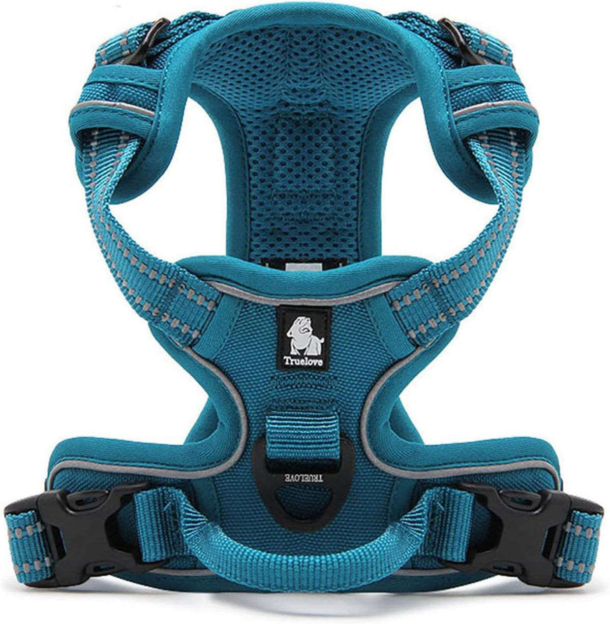 TRUE LOVE Truelove Adjustable No-Pull Dog Harness Reflective Pup Vest Harnesses Comfortable Control Brilliant Colors TLH5651(Blue,XS)