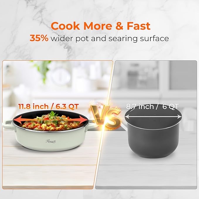 Rosewill 12.7 QT Electric Hot Pot Slow Cooker