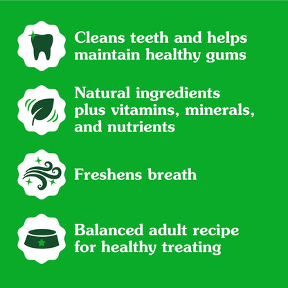 Greenies Regular Dental Dog Treats, 3-Flavor Variety Pack, (3) 12 oz. Pouches, 36 Total Treats