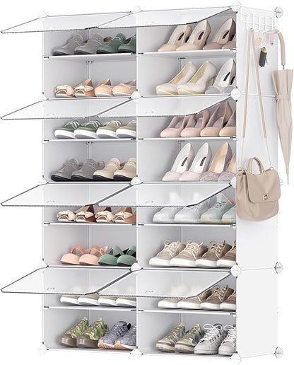 SONGMICS Shoe Rack Organizer, 8-Tier Shoe Storage Cabinet