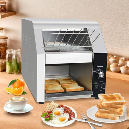 Hakka Commercial Conveyor Toaster, 450 Slices/Hour Heavy Duty Conveyor Toaster