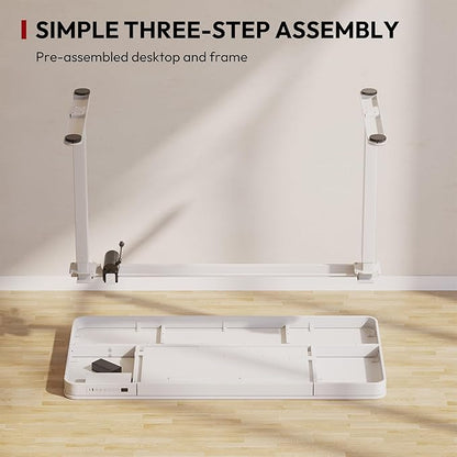 Standing Desk with Drawer, Electric Height Adjustable Home Office Desk with