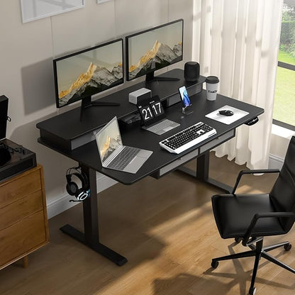 Electric Standing Widened Desk 63 * 30 Inches Adjustable Height