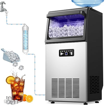 Ice Maker Commercial Ice Maker Machine 100LBS/24H