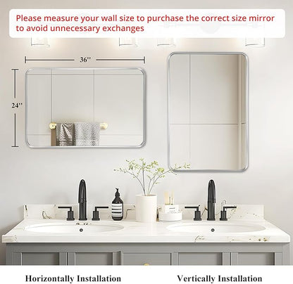 Fabuday Bathroom Mirrors for Over Sink 2 Pack