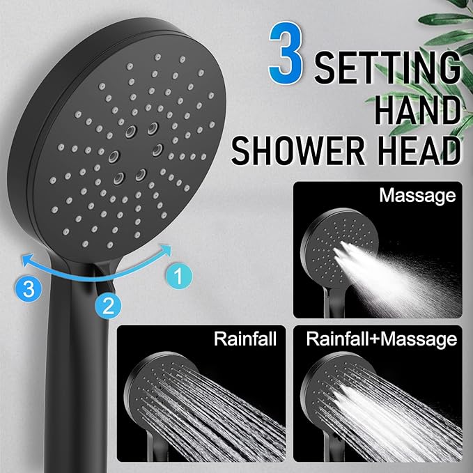 Iriber Thermostatic Shower System Wall Mount