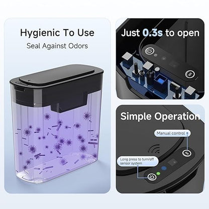 TIPGO Automatic Motion Sensor Bathroom Trash Can